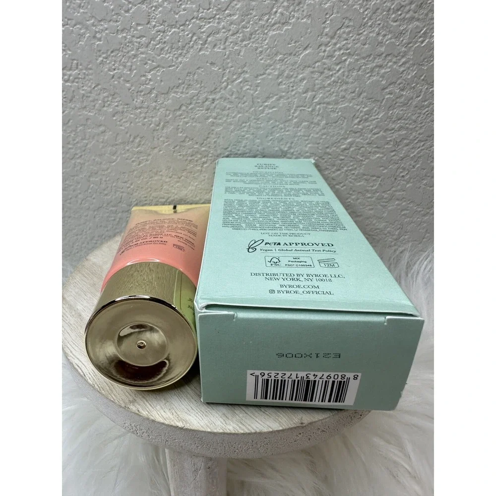 $15 🌙 Byroe Teatime Purifying Clay Mask Peach Kombucha‎ Tea 2.8oz Full Sz NEW